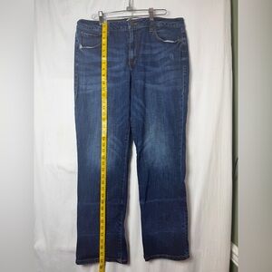 CAbi Dark Blue Straight Jeans Size 12